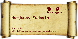 Marjanov Eudoxia névjegykártya